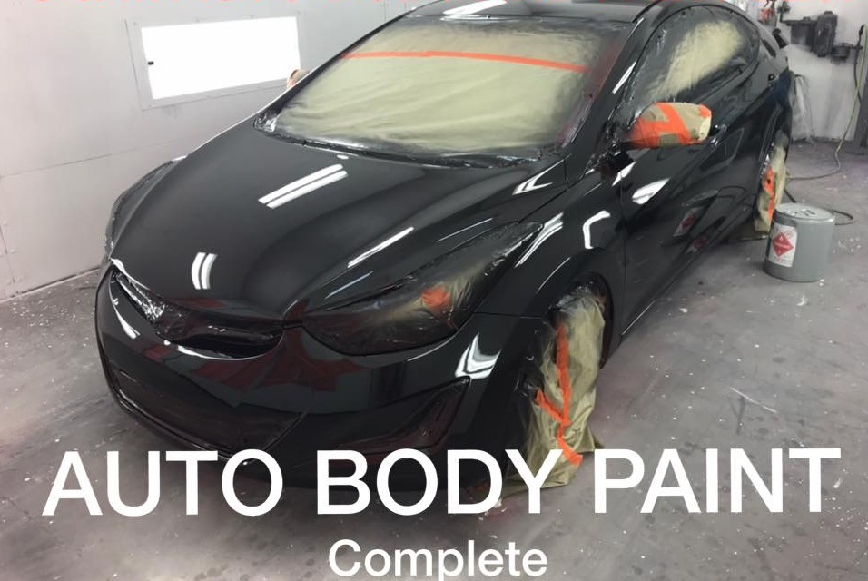 Complete auto body paint service